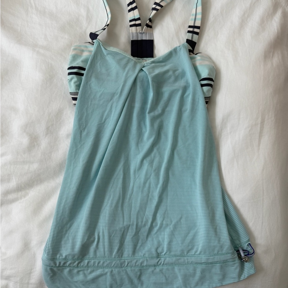 lululemon athletica Light Blue Tank Top